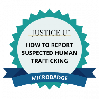 How to Report Trafficking - Microbadge