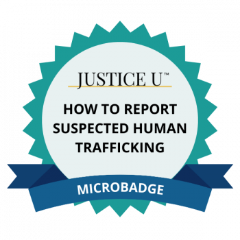 How to Report Trafficking - Microbadge